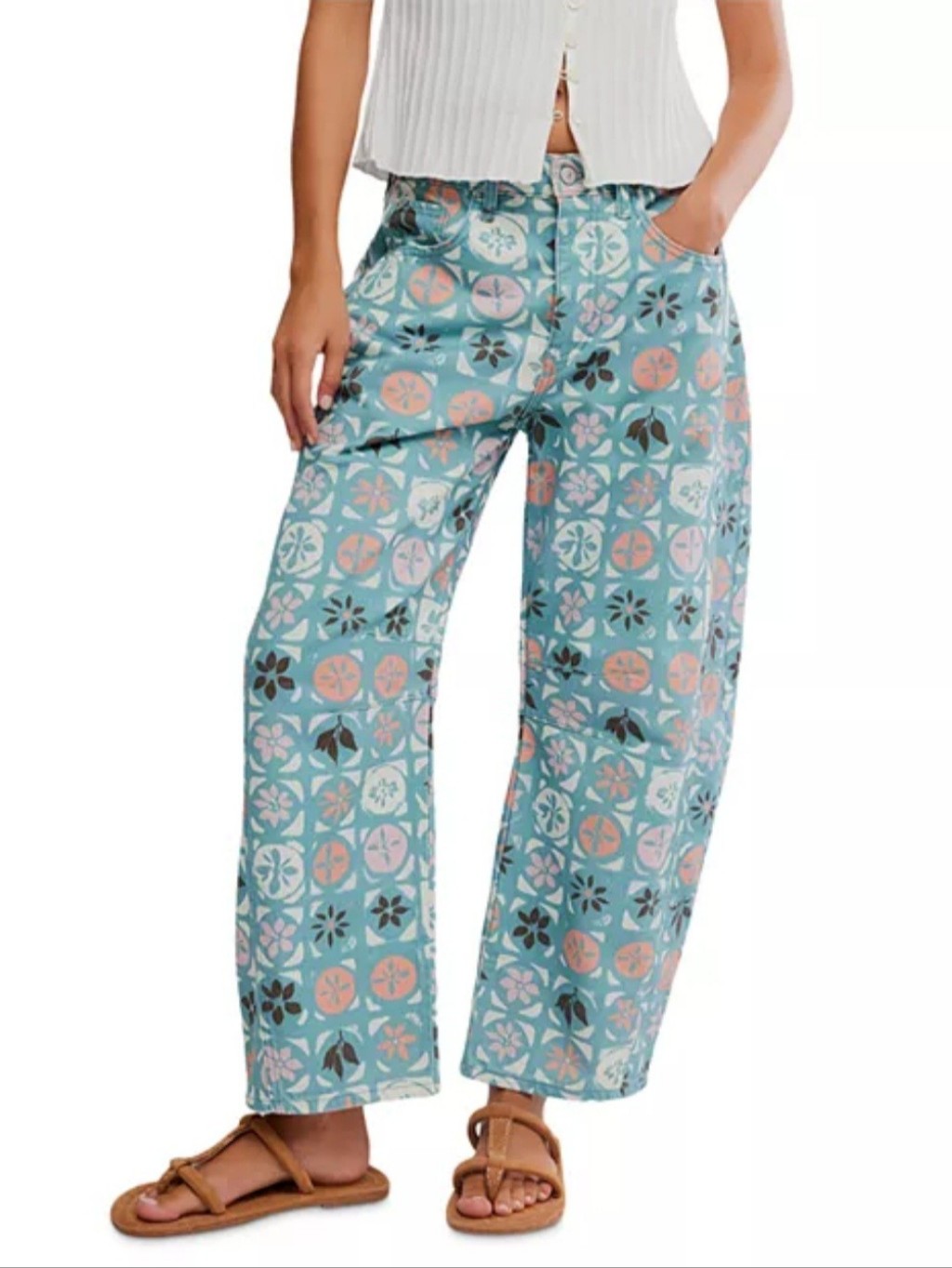 We The Free People Good Luck Mid Rise Barrel Jeans